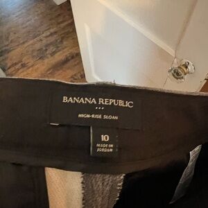 Banana Republic Black High-Waist Trousers